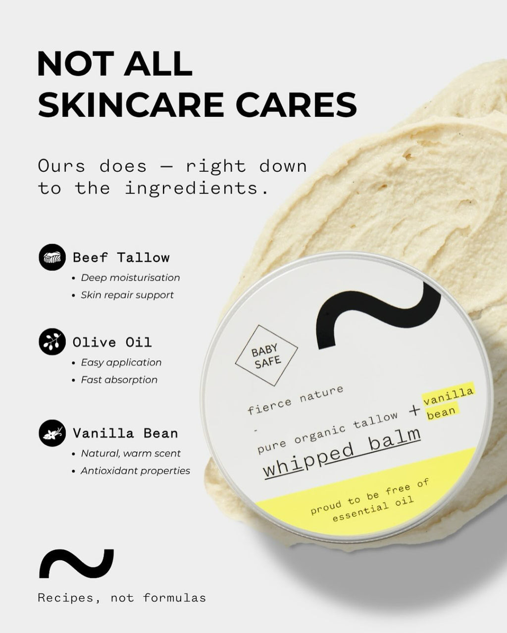 Fierce Nature Vanilla & Bean Whipped Balm