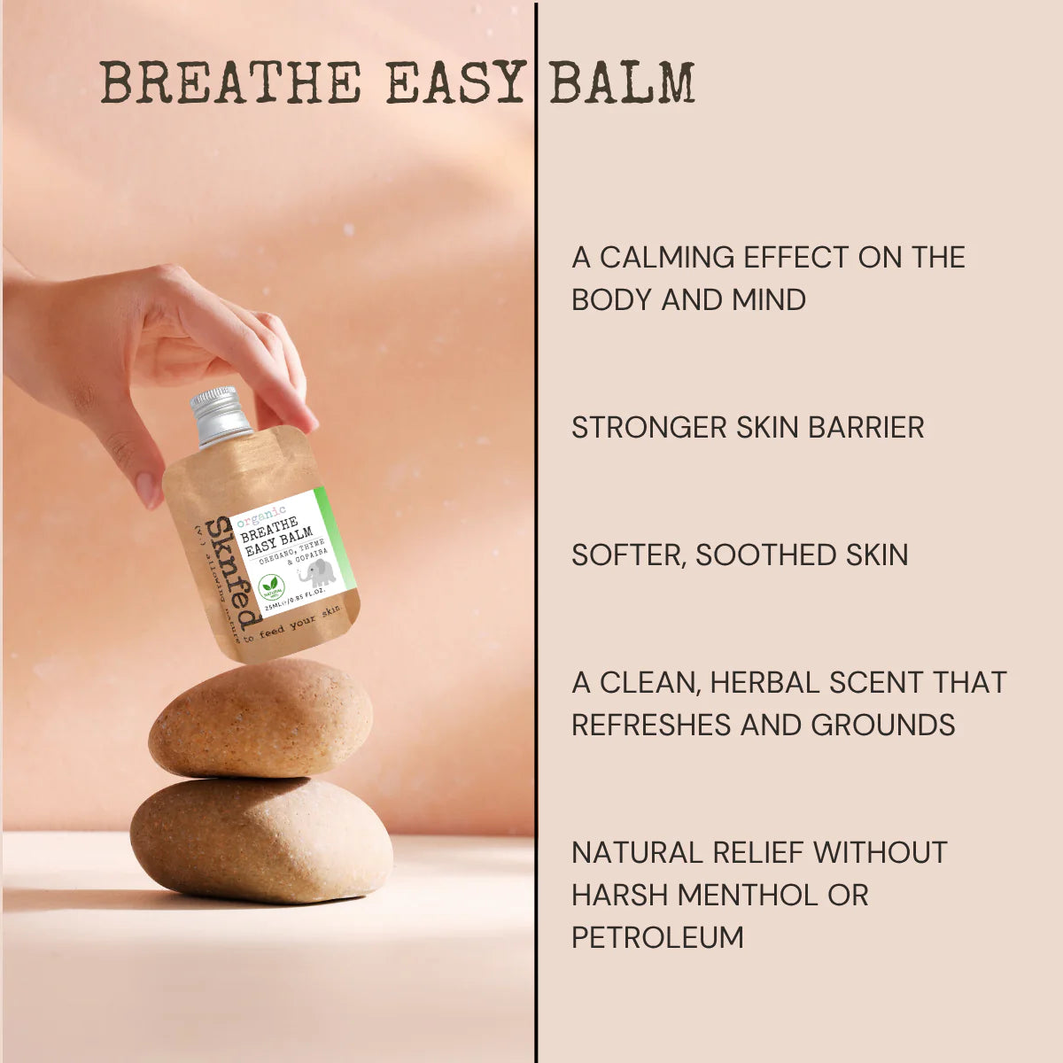 SKNFED ORGANIC BREATHE EASY BALM